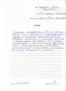 Отзыв по курсу «Оптимизация web - сайтов» Поддубная О. Б.