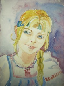 "Портрет" (акварель)